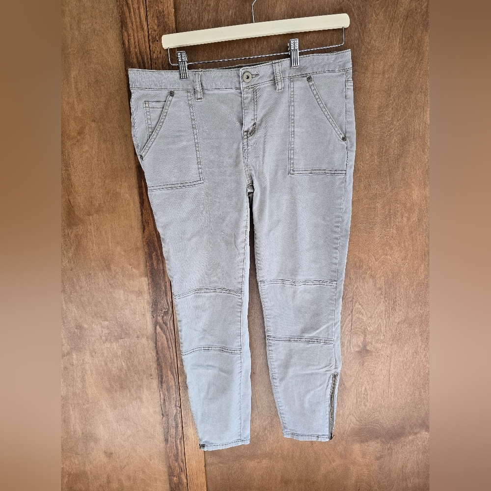 Bethany Mota Beige Skinny Ankle Jean